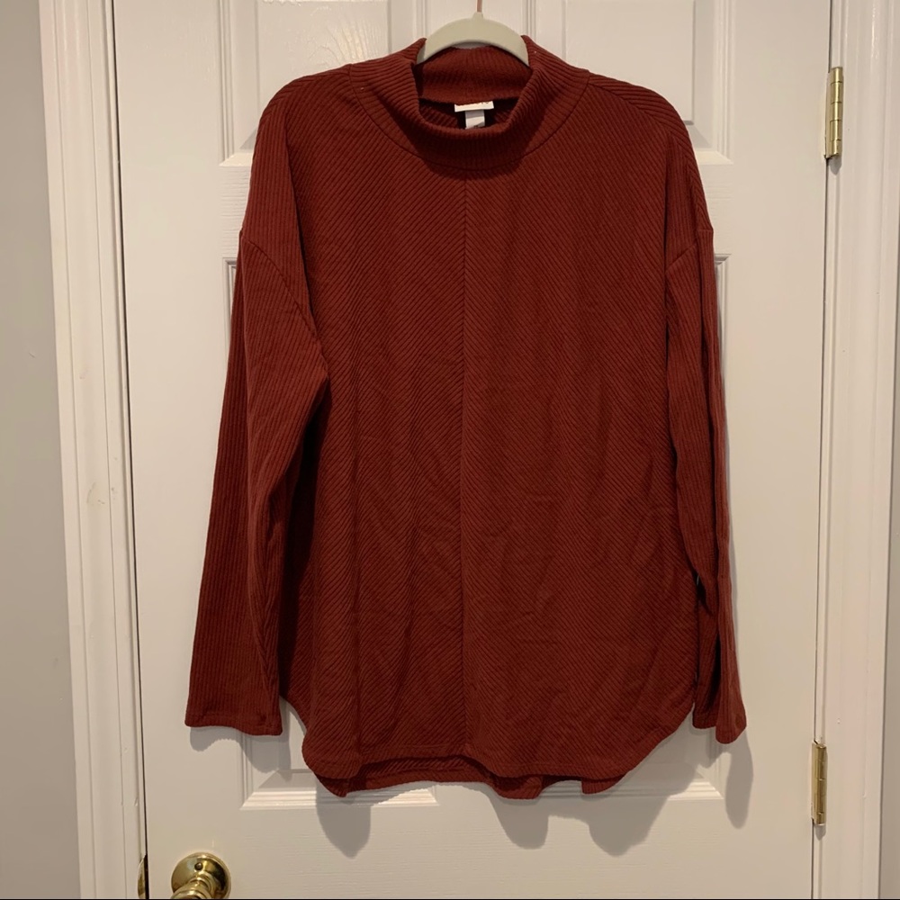 Ava & Viv Mock Neck Top